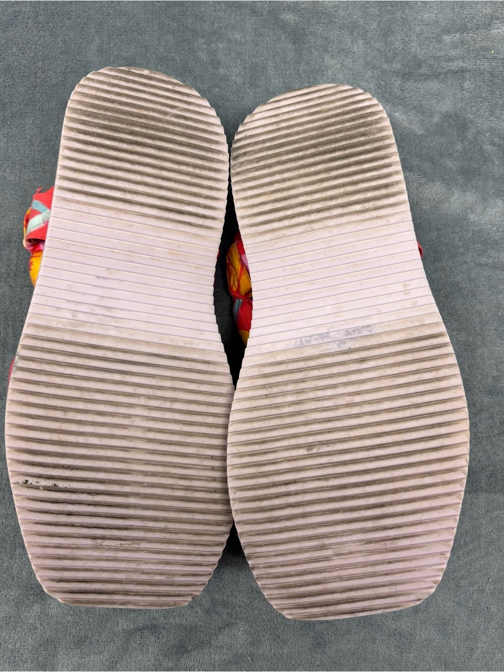 Farm Rio Tropical Fruit Print Puffy Knotted Platform Sandals - Picture 4 of 5